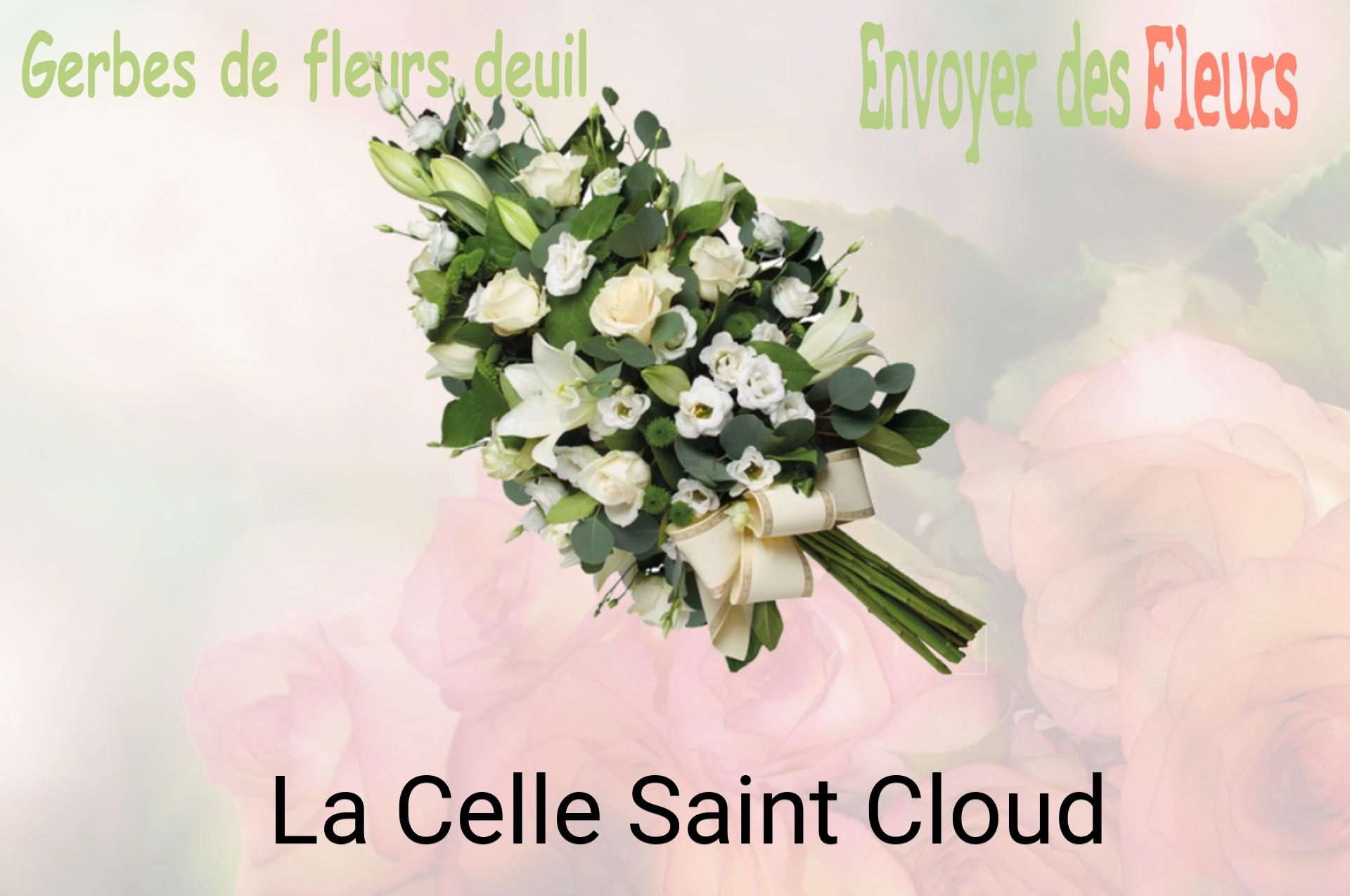 Gerbe de fleurs de deuil livrée à La Celle-Saint-Cloud